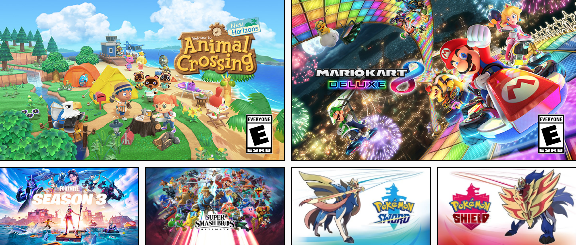 Máy chơi game Nintendo Switch Animal Crossing New Horizons Special Edition mang đến kho  game đa dạng, phong phú